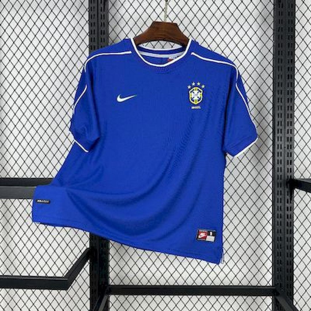 Camiseta Retro Brasil 1998 2ª Equipación - NationKits Camiseta Brasil 1998 2ª Equipación