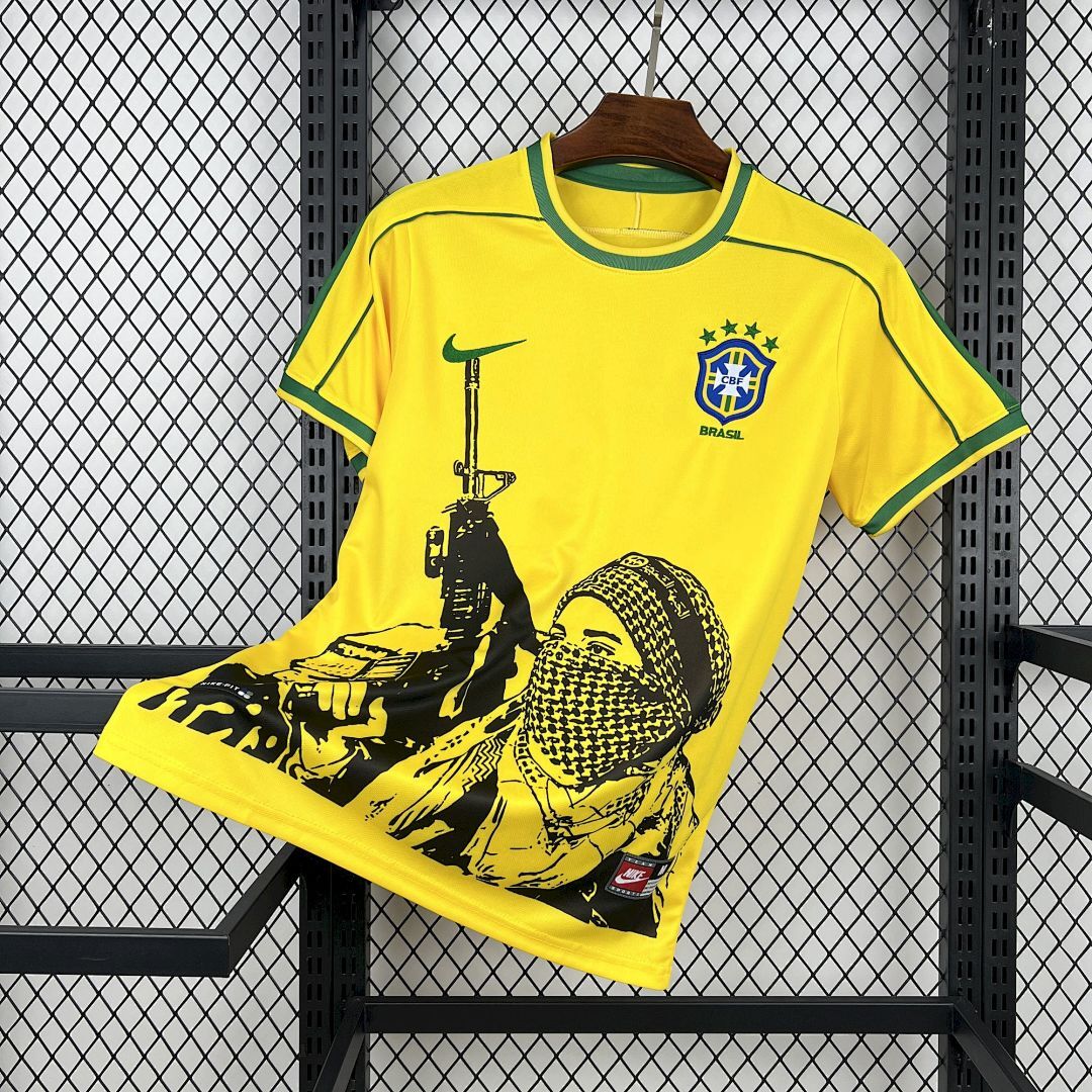 Camiseta Retro Brasil 1998 1ª Equipación - NationKits Camiseta Brasil 1998 1ª Equipación